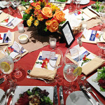 Table Set Up with Salad - Weddings